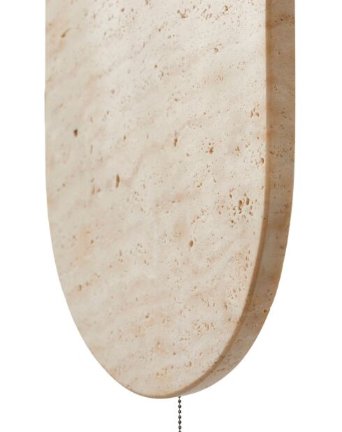 Lampada da parete Tor-Bell beige bianca - 39 cm