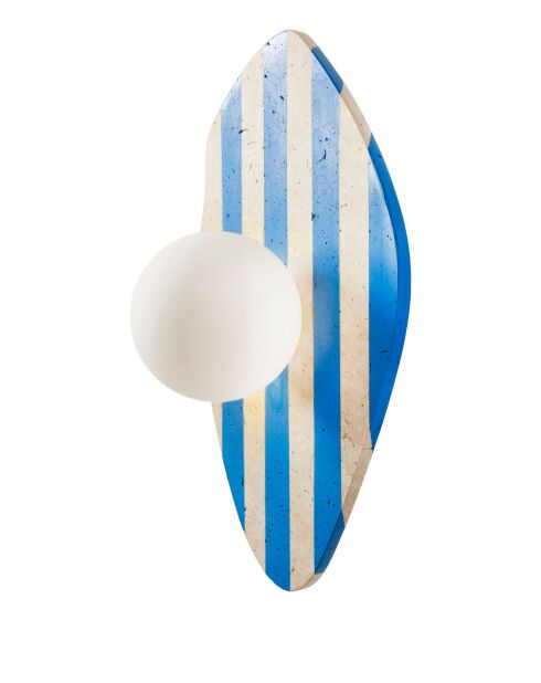 Lampada da parete Sımple beige bianco blu - 42 cm