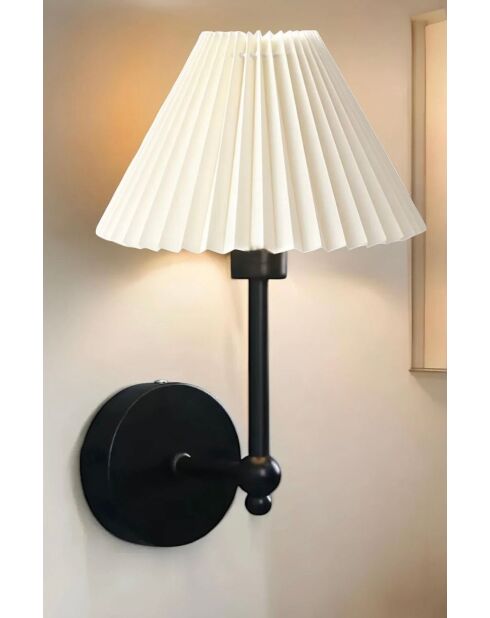 BRZ-343421 lampada da parete bianco nero - 28 cm