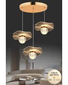 Lámpara dorada Rose Gul 3, de 25 a 80 cm