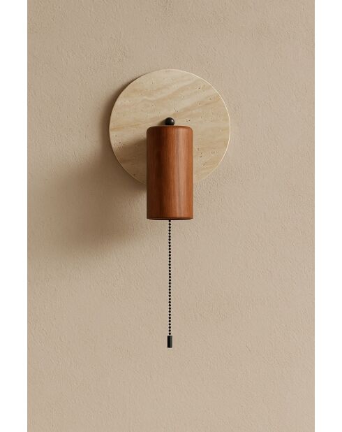 2329519 Lampada da terra nera in noce - 21 cm