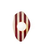 Lámpara de pared Forest, beige, blanco y rojo - 42 cm