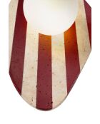 Lámpara de pared Forest, beige, blanco y rojo - 42 cm