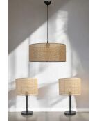 Set lampadario e lampada da tavolo 2545833 beige - 70 cm