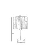 Set lampadario e lampada da tavolo 2545833 beige - 70 cm