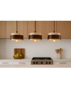 Lampadario Lover C in noce beige - da 16 a 146 cm