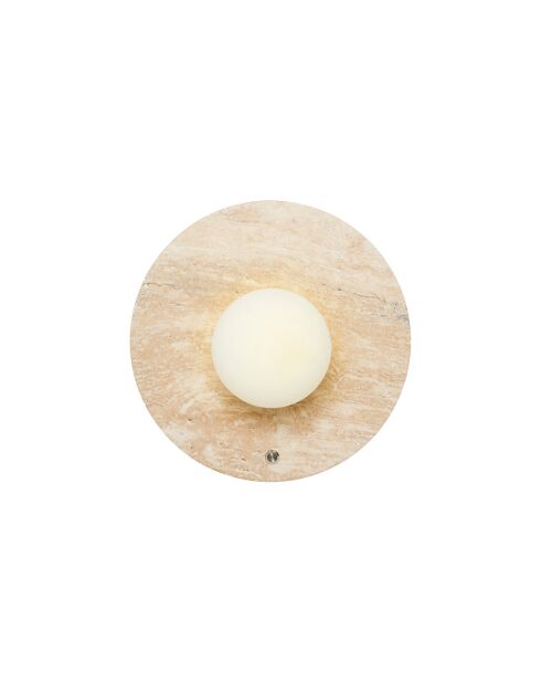 Lampada da parete Tor-Nun-D beige bianca - 25 cm