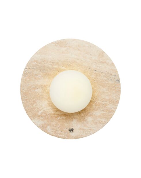 Lampada da parete Tor-Nun-D beige bianca - 25 cm