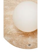 Lámpara de pared Tor-Nun-D blanca beige - 25 cm