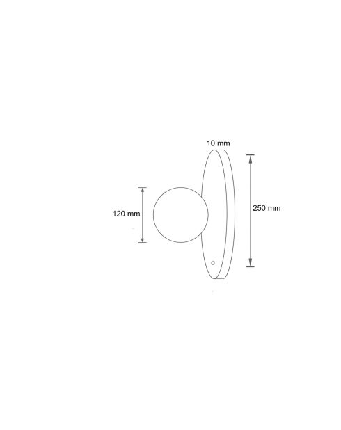 Lámpara de pared Tor-Nun-D blanca beige - 25 cm