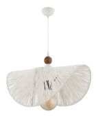 Lampadario Taco W bianco marrone - 55 cm