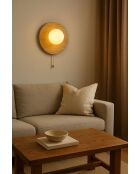 Lámpara de pared Tor-Look-B beige blanca - 30 cm