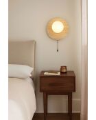 Lámpara de pared Tor-Look-B beige blanca - 30 cm