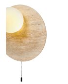 Lámpara de pared Tor-Look-B beige blanca - 30 cm