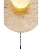 Lámpara de pared Tor-Look-B beige blanca - 30 cm