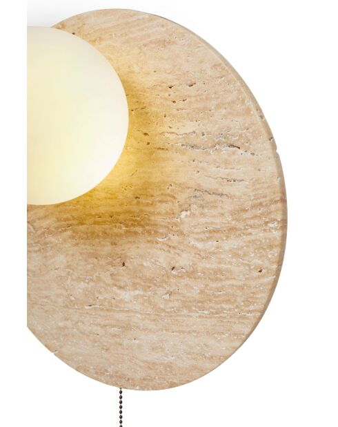 Lámpara de pared Tor-Look-B beige blanca - 30 cm