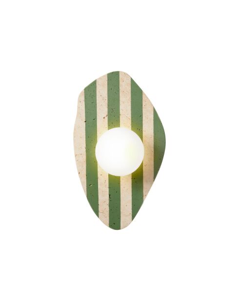 Lampada da parete Traver beige bianco verde - 42 cm