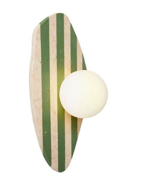 Lampada da parete Traver beige bianco verde - 42 cm