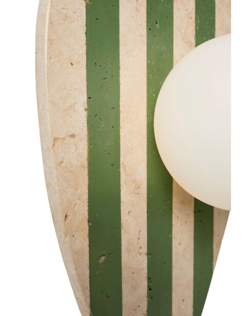 Lampada da parete Traver beige bianco verde - 42 cm