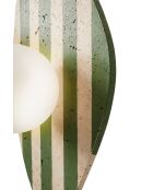 Lámpara de pared Traver beige, blanco y verde - 42 cm