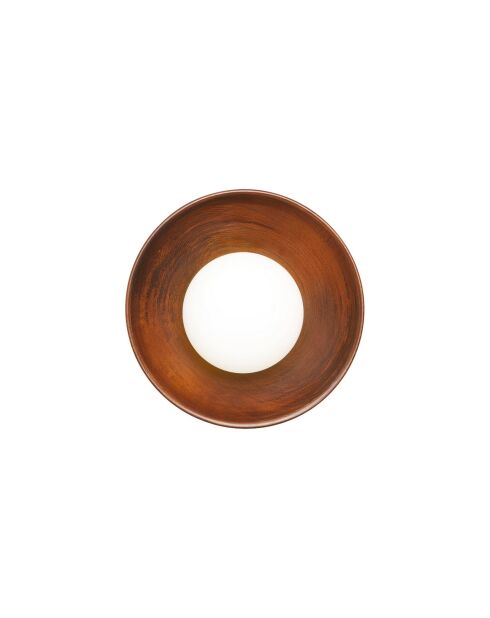 Lampada da parete Hand-S in noce bianco - 24 cm