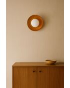 Lampada da parete Hand-S Oak in rovere bianco - 24 cm