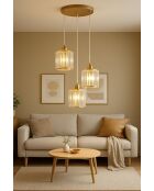 Lampadario Radiosa in oro - da 25 a 80 cm