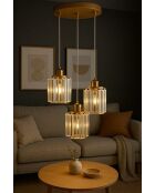 Lampadario Radiosa in oro - da 25 a 80 cm