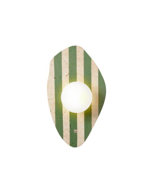 Lampada da parete Espe beige bianco verde - 42 cm