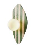 Lampada da parete Espe beige bianco verde - 42 cm