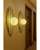 Lampada da parete Espe beige bianco verde - 42 cm