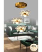 Lampadario in oro Kleopatra 3 - da 25 a 80 cm