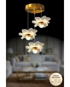 Lampadario in oro Kleopatra 3 - da 25 a 80 cm