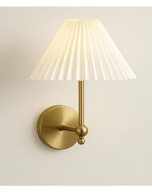 BRZ-343402 Lampada da parete in oro crema - 28 cm