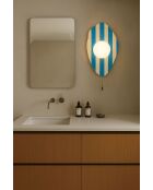 Lampada da parete Sıde beige bianco blu - 42 cm