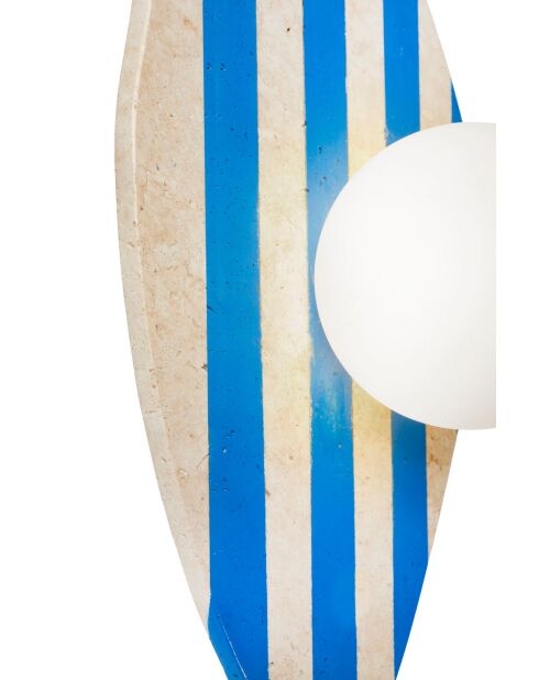 Lampada da parete Sıde beige bianco blu - 42 cm