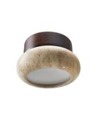 Lámpara de pared Worm-S - Nogal nogal beige - 9 cm