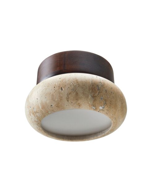 Lampada da parete Worm-S - noce noce beige - 9 cm