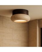 Lámpara de pared Worm-S - Nogal nogal beige - 9 cm