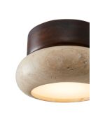 Lámpara de pared Worm-S - Nogal nogal beige - 9 cm