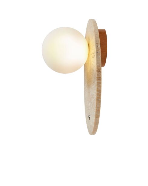 Lampada da parete Tor- Look-D beige bianco - 30 cm