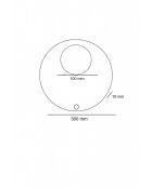 Lampada da parete Tor- Look-D beige bianco - 30 cm