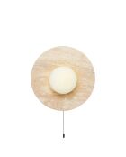 Lampada da parete Tor-Nun-B beige bianca - 25 cm