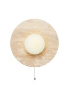 Lampada da parete Tor-Nun-B beige bianca - 25 cm