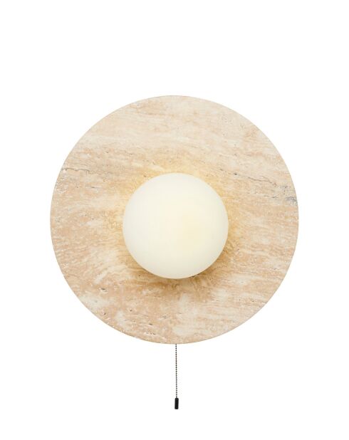 Lampada da parete Tor-Nun-B beige bianca - 25 cm