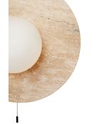 Lampada da parete Tor-Nun-B beige bianca - 25 cm