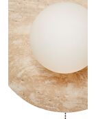 Lampada da parete Tor-Nun-B beige bianca - 25 cm