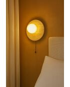 Lampada da parete Tor-Nun-B beige bianca - 25 cm