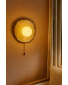 Lampada da parete Tor-Nun-B beige bianca - 25 cm