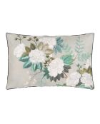 Kissenbezug aus Baumwollsatin mit orientalischem Blumenmuster